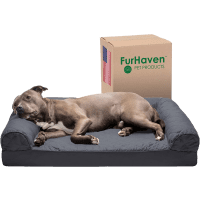 Furhaven Quilted Sofa-Style Orthopedic Dog Bed review