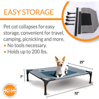 K&H Pet Cooling Elevated Breathable Dog Bed Product Photo 2