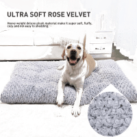 KSIIA Plush Washable Dog Bed with Anti-Slip Mat Product Photo 1